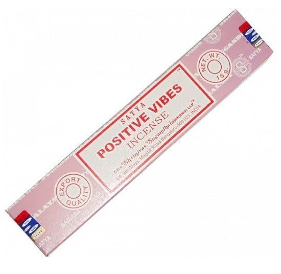 Satya Positive Vibes (Позитивные вибрации) - индийские благовония, упаковка 15 гр.