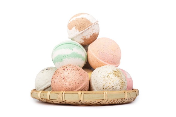 Гейзер (бурлящий макси-шар) для ванн НОВОГОДНИЙ с морской солью и маслами, диаметр 6см. (ТМ ChocoLatte)