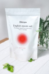 Marespa Английская соль эпсом для ванн ACTIVE "Розмарин и мята", 1 кг