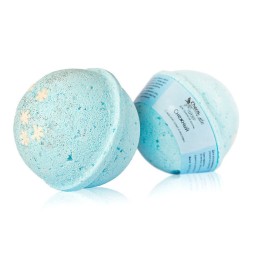 ChocoLatte Гейзер (бурлящий шар) для ванн праздничный СНЕЖНЫЙ d 6, 150 гр