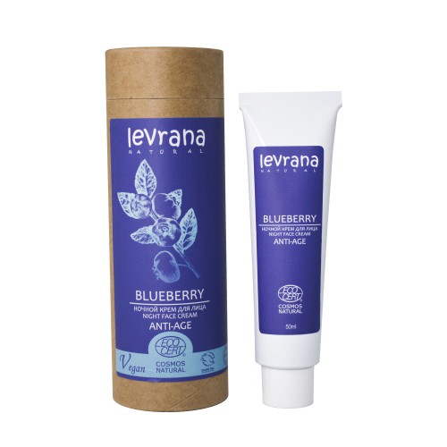 Крем для лица &amp;quot;Черника&amp;quot; ночной, 50мл. (Levrana)