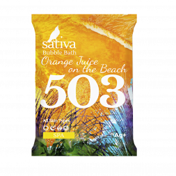 Sativa №503 Пена для ванны &quot;Апельсиновый фреш на пляже&quot;, 15 гр