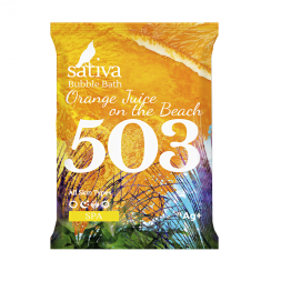 Sativa №503 Пена для ванны &amp;quot;Апельсиновый фреш на пляже&amp;quot;, 15 гр