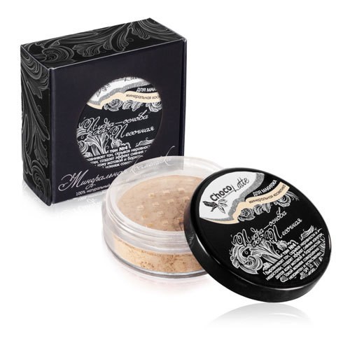 Пудра-Основа Тон №4 ПЕСОЧНАЯ, с матирующим эффектом, SPF 10,  10мл/5 гр (TM ChocoLatte)