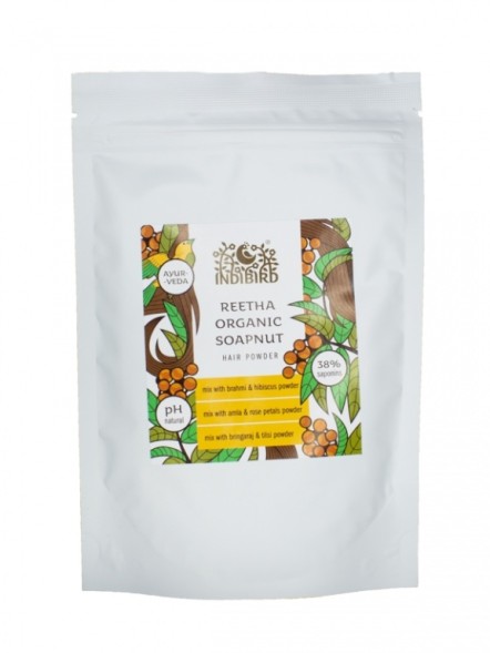 Мыльные орешки порошок (Soap Nuts Powder), 100гр. (Indibird)