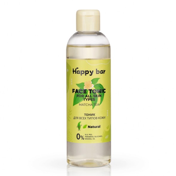 HAPPY BAR Тоник для лица &amp;quot;ЧАЙ МАТЧА&amp;quot;, 250 мл