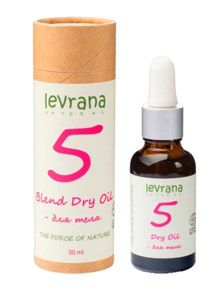 Cухое масло для тела &amp;quot;5 масел&amp;quot;, 30мл. (Levrana)