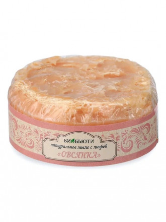 Натуральное мыло с люфой «ОВСЯНКА»