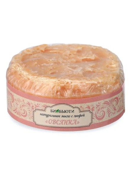 Натуральное мыло с люфой «ОВСЯНКА»