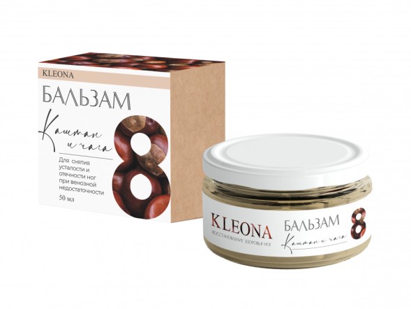 Kleona Бальзам №8 Каштан и чага, 50 мл
