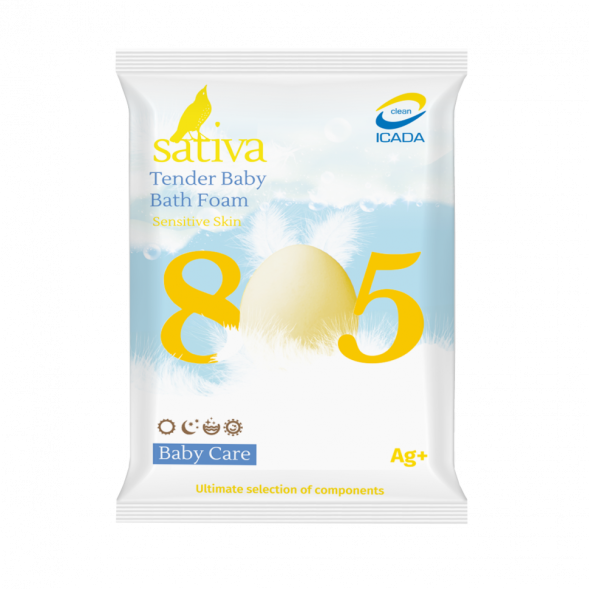 Sativa №805 Пена детская для ванны нежная, 15 гр