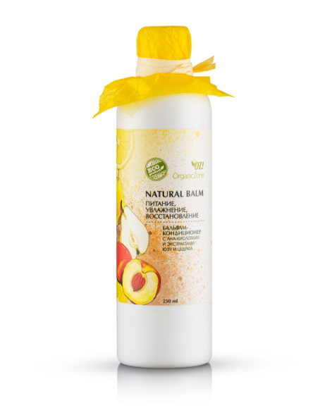 OrganicZone Бальзам-кондиционер для волос с AHA-кислотами  &amp;quot;Питание, увлажнение, восстановление&amp;quot;, 250 мл