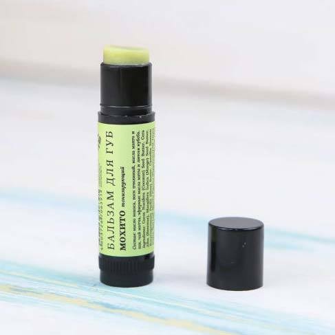 Бальзам для губ &amp;quot;Мохито&amp;quot; тонизирующий, 5 мл. (Краснополянская Косметика)