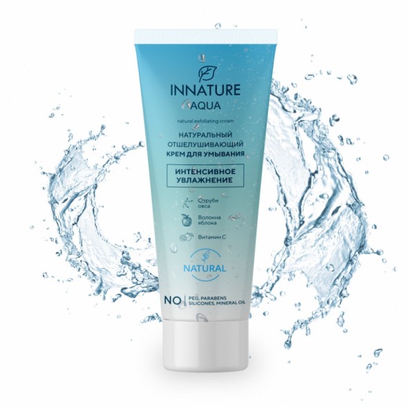 INNATURE AQUA Отшелушивающий крем для умывания, 75 мл