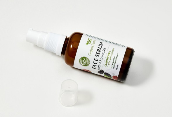 OrganicZone Сыворотка для лица с AHA-кислотами  для жирной и проблемной кожи, 50 мл