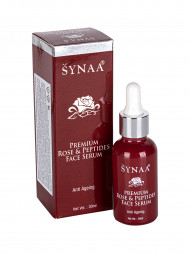 Сыворотка для лица пептидная с ретинолом, обогащенная маслом Дамасской розы, 30мл. (Synaa)