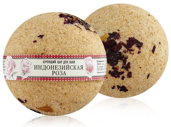 Kleona Бурлящий шар Индонезийская роза, 140 гр