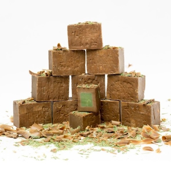 Мыло алеппское Оливково-Лавровое (20% лаврового масла), 200 гр. (ТМ Клеопатра)