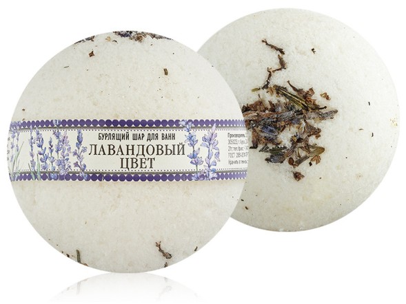 Kleona Бурлящий шар Лавандовый цвет, 140 гр