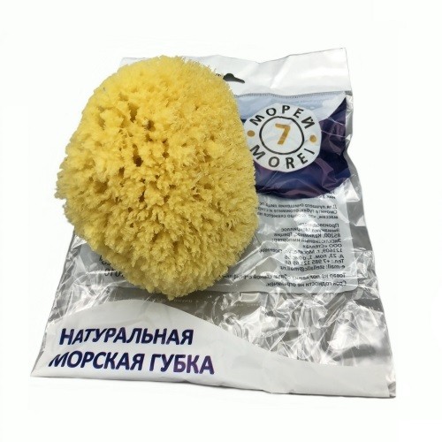 Губка натуральная морская HONEYCOMB FIRST QUALITY (6,0 - 6,5 дюйм) для тела (Мыльные орехи)