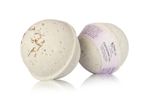 ChocoLatte Гейзер (бурлящий шар) фито для ванн ЛАВАНДОВЫЙ СОН d 6 см, 150 гр