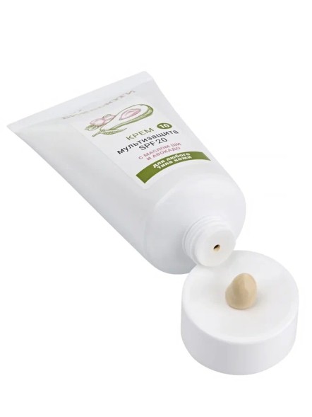 Крем Биобьюти &amp;quot;Мультизащита SPF 20&amp;quot; №10, с маслом ши и авокадо 50 мл