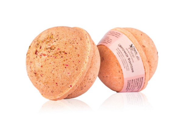 ChocoLatte Гейзер (бурлящий шар) фито для ванн ЦВЕТОЧНАЯ ФАНТАЗИЯ d 6 см, 150 гр