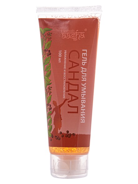 Гель для умывания Сандал увлажнение и восстановление, 100мл. (Aasha Herbals)