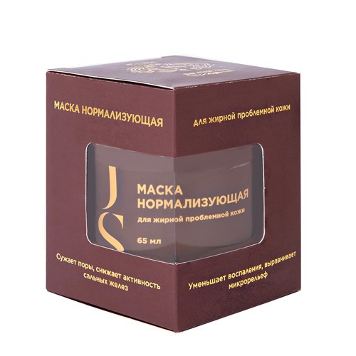 JURASSIC SPA Маска НОРМАЛИЗУЮЩАЯ для жирной проблемной кожи, 65 мл