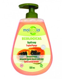 MOLECOLA Жидкое крем-мыло для рук экологичное &quot;Тропическая папайя&quot;, 550 мл