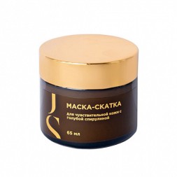 JURASSIC SPA Маска-скатка для чувствительной кожи с голубой спирулиной, 65 мл