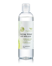 OrganicZone Тоник для лица с AHA-кислотами  для жирной и проблемной кожи, 250 мл