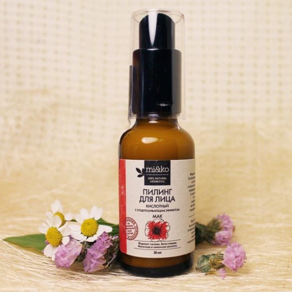 Пилинг кислотный для лица Мак, 30 мл. (МиКо)