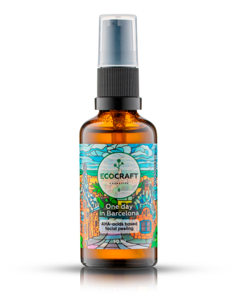 EcoCraft Пилинг для лица с AHA-кислотами  Один день в Барселоне, 50 мл
