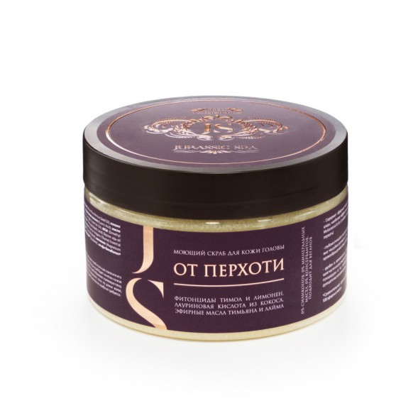 JURASSIC SPA Моющий скраб для кожи головы &amp;quot;От перхоти&amp;quot;, 300 мл
