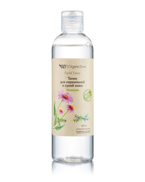 OrganicZone Тоник для нормальной и сухой кожи &amp;quot;Эхинацея&amp;quot;, 250 мл