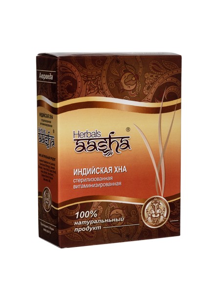 Хна витаминизированная, 80гр. (Aasha Herbals)
