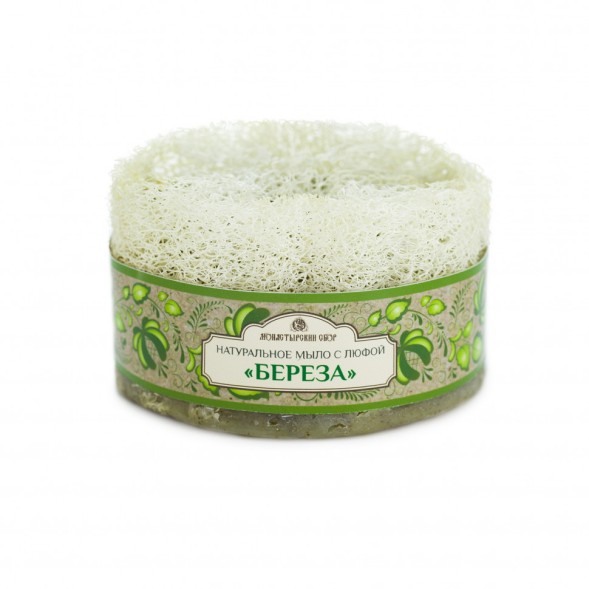 Kleona Мыло с люфой Береза, 140 гр