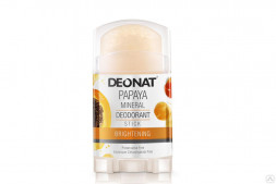 Натуральный дезодорант-кристалл ДеоНат с экстрактом папайи, розовый стик, 40г. (DeoNat)