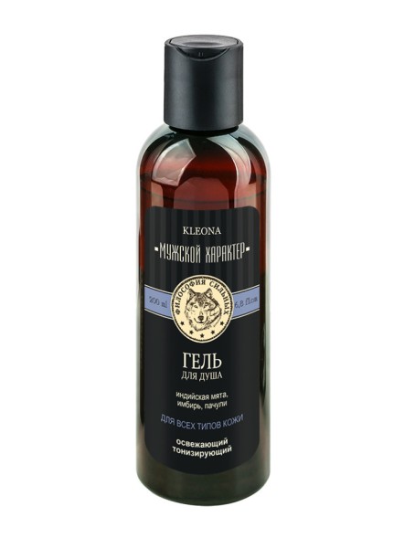 Kleona Гель для душа Освежающий с индийской мятой 200 мл - Мужской характер