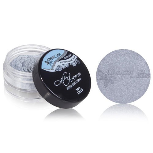 Тени минеральные для век, тон 1329 Chrome, мерцающие, 3мл/1,2гр. (TM ChocoLatte)
