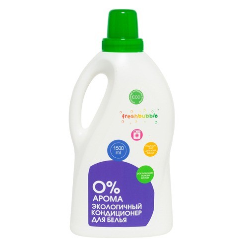 Кондиционер для белья «0% арома» без запаха, 1,5л. (FreshBubble)