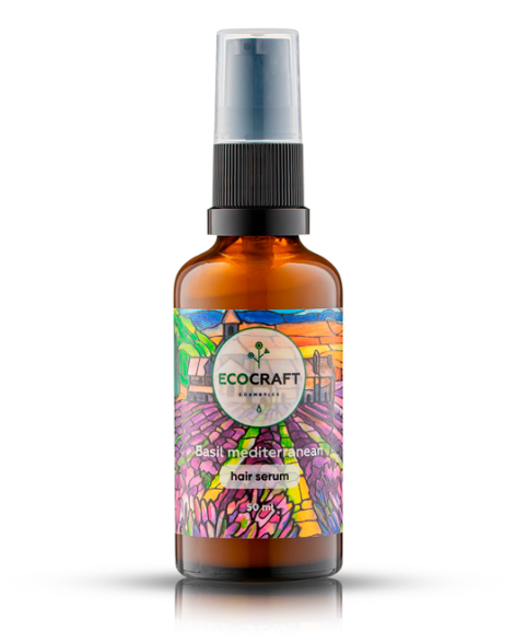 EcoCraft Серум сыворотка для ослабленных и секущихся волос &amp;quot;Basil mediterranean - Базилик средиземноморский&amp;quot;, 50 мл