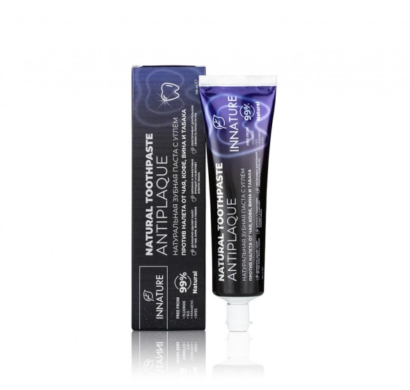 INNATURE Зубная паста против налета от чая, кофе, вина и табака ANTIPLAQU, 100 мл