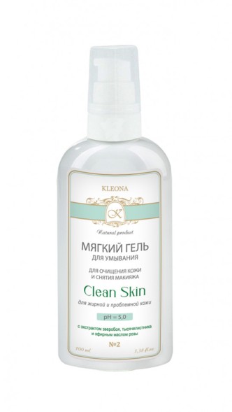 Kleona Гель для умывания жирной и проблемной кожи №2, 100 мл - Skin