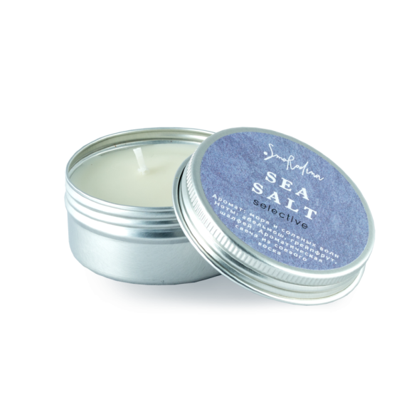 SmoRodina mini Ароматическая свеча &amp;quot;Морская соль&amp;quot;, 50 мл