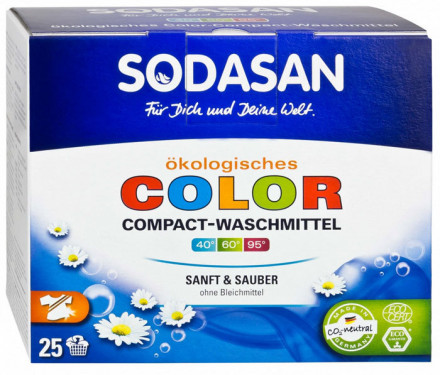 Стиральный порошок для цветных тканей Color, 1,2кг (Sodasan)