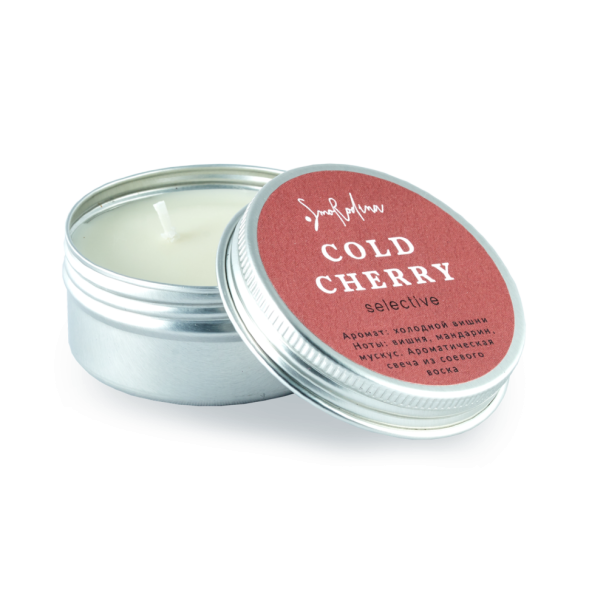 SmoRodina mini Ароматическая свеча &amp;quot;Холодная вишня&amp;quot;, 50 мл