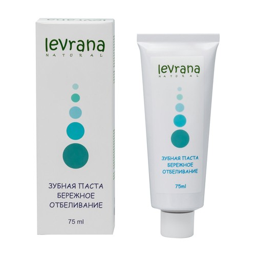 Зубная паста «Бережное отбеливание», 75мл. (Levrana)