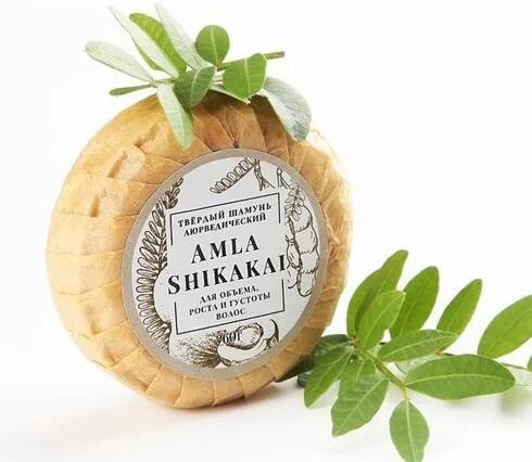 Blagovkus Твердый шампунь для волос &amp;quot;Amla &amp;amp; Shikakai&amp;quot;, 60 гр